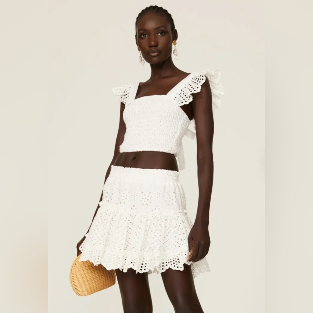 MISA Los Angeles White Ruffle Set